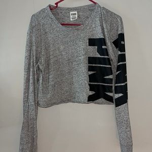 pink long sleeve shirt